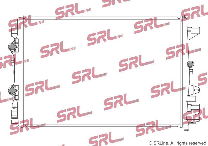 Radiator Fiat 500x 14-; Jeep Renegade 14-, motor: 1.3 T, radiator temperatura joasa; intrare/iesire conectare rapida, 620x428x26, SRLine, Aluminiu/ Plastic brazat, 68430445AA