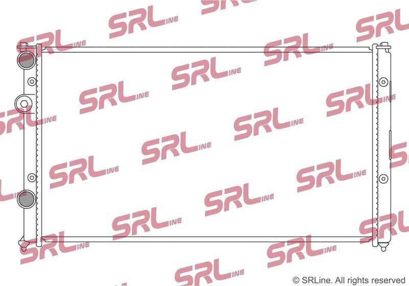 Radiator Seat Cordoba 93-99, Ibiza 93-99, Inca 95-03; Vw Caddy 95-04, Polo Classic/Variant (Kombi) 96-01, Polo 94-99, motor: 1.4, 1.6, 1.9 SDI, 1.9 TDI, 625x358x32, SRLine, Aluminiu/ Plastic brazat, 1H0121253A; 6K0121253L