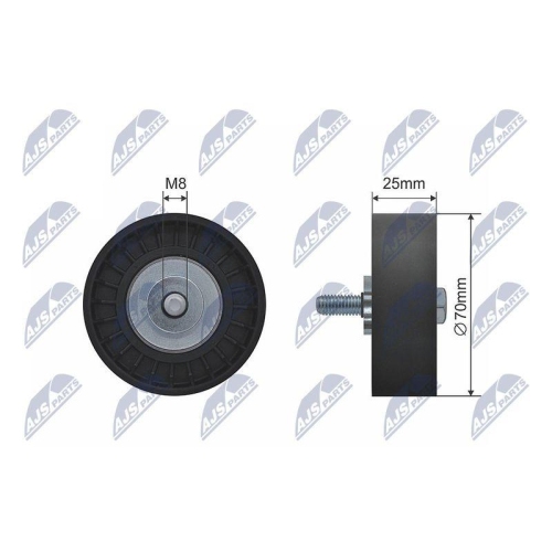 Rola intinzator curea transmisie Ford C-Max 2, Fiesta 6, Focus 3, Galaxy 2, Galaxy 3, Galaxy Mk 2, Kuga 2 1.5, 1.6, 1.6alk 04.10-, 500220