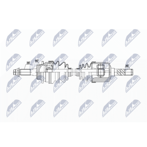 Planetara Mazda B2500 2.5d 4wd 2002-, Ford Ranger 2.5td 4wd 1999-2006 , Fata, Dreapta, CV Manuala, NPW-MZ-070