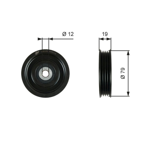 GATES rola intinzator,curea transmisie DriveAlign&trade;