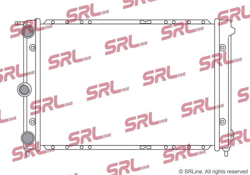 Radiator Vw Golf I/Jetta 74-84, Golf 2 83-92, Jetta 84-92, Passat/Santana (B2) 80-88, Polo/Derby 81-94, Scirocco 74-81, motor: 1.1, 1.3, 430x4298x26, SRLine, Aluminiu/ Plastic brazat, 171121253CF; 171121253CJ