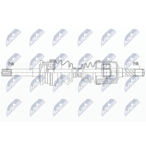 Planetara Mazda B2500 2.5d, 2.5td 4wd 1999-, Ford Ranger 2.5, 2.5td 4wd 1999-, Dreapta, CV Manuala, 1362929