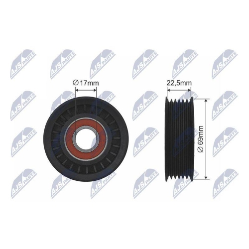Rola intinzator curea transmisie Ford Galaxy 2, Galaxy Mk 2, Mondeo 3, Mondeo 4, S-Max, Transit 1.8-2.3lpg 10.2000-2006 .15, 1984-92