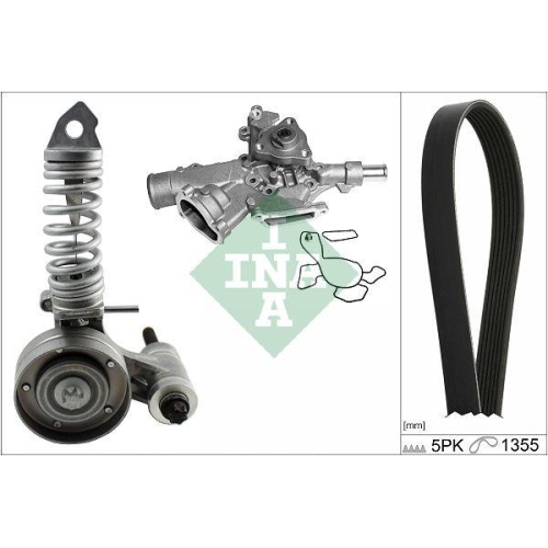 Set curea transmisie Opel Agila (A) (H00) 09.00-12.07, Astra G Estate (T98) 02.98-07.05, Astra G Liftback (T98) 02.98-12.09, Astra G Saloon (T98) 03.98-12.09, Corsa B (S93) 03.93-10.09, Corsa C (X01) 09.00-12.12, INA