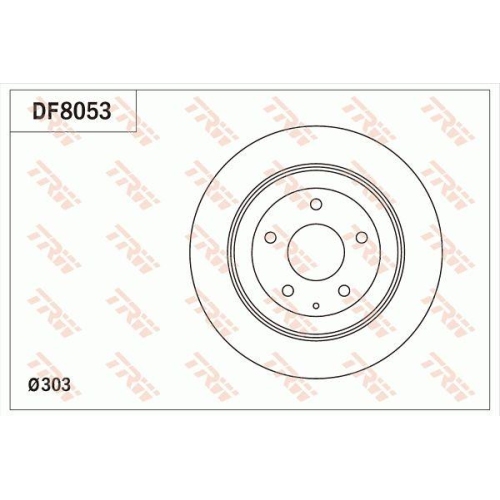 Set discuri frana Mazda Cx-30 (Dm), Cx-5 (Ke, Cx-5 (Kf), Cx-5 Van (Ke ), Mx-30 (Dr), punte spate, 303x10, plin, TRW