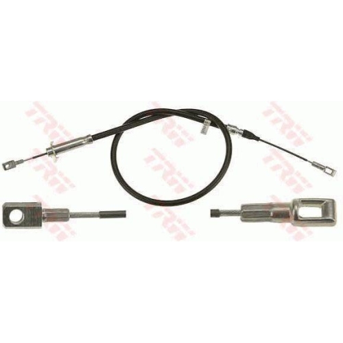 Cablu frana mana Mercedes 124 Convertible (A124), 124 Coupe (C124), 124 Sedan (W124), 124 T-Model (S124), 190 (W201), E-Class (W124), E-Class Convertible (A124), E-Class Coupe (C124), S-Class (W126 W140, punte spate, Stanga=Dreapta, pt frana disc, TRW