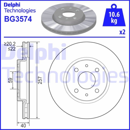 DELPHI Disc frana