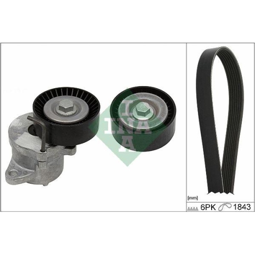Set curea transmisie Opel Astra J (P10) 09.09-04.16, Astra J Box / Estate (P10) 09.09-10.15, Astra J Gtc 10.11-04.18, Astra J Sports Tourer (P10) 10.10-10.15, Cascada (W13) 03.13-04.19, Zafira Tourer C (P12) 10.11-, Zafira Tourer C Van (P12) 10.11-, INA