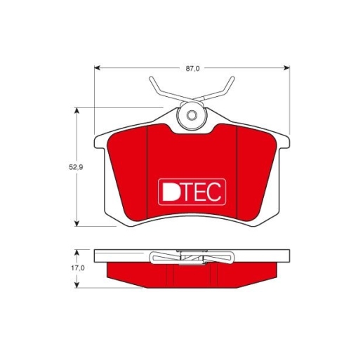 TRW set placute frana,frana disc DTEC COTEC