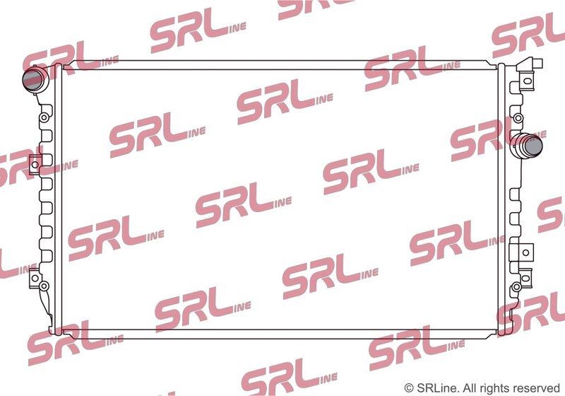 Radiator Seat Alhambra 10-; Vw Sharan 10-, Tiguan 07-16, motor: 1.4 TSI, intrare/iesire conectare rapida, 650x386x26, SRLine, Aluminiu/ Plastic brazat, 5N0121253H