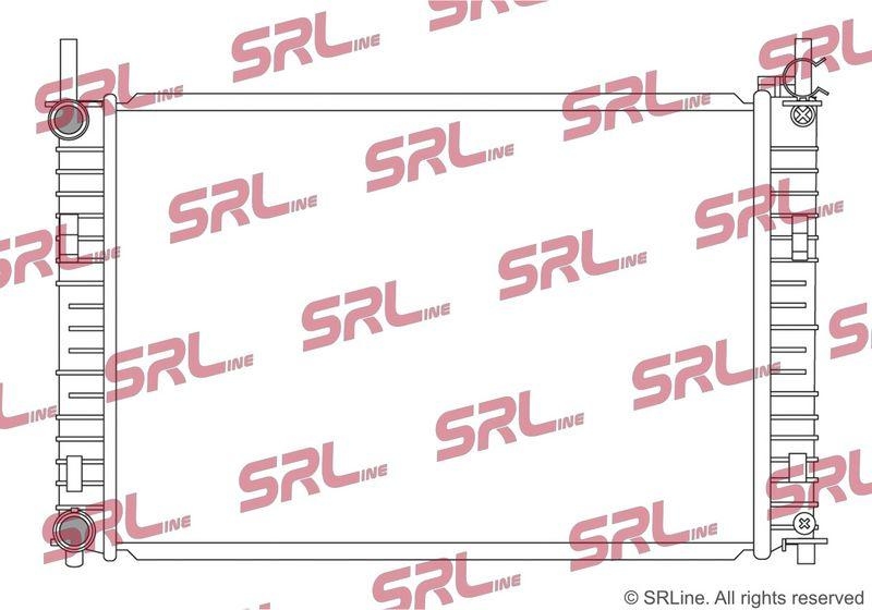 Radiator Ford Fiesta 02-08, Fusion 02-; Mazda 2 03-07, motor: 1.4 TDCI, intrare - conector rapid, 501x340x17, SRLine, Aluminiu/ Plastic brazat, 1214085; 1221705