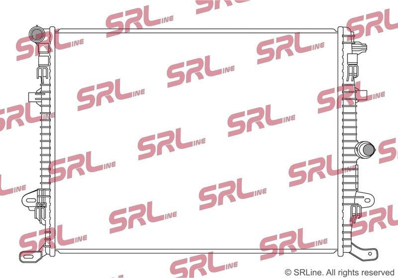 Radiator Seat Alhambra 10-; Vw Sharan 10-, motor: 2.0 TDI, intrare/iesire conectare rapida, 650x495x32, SRLine, Aluminiu/ Plastic brazat, 7N0121253B