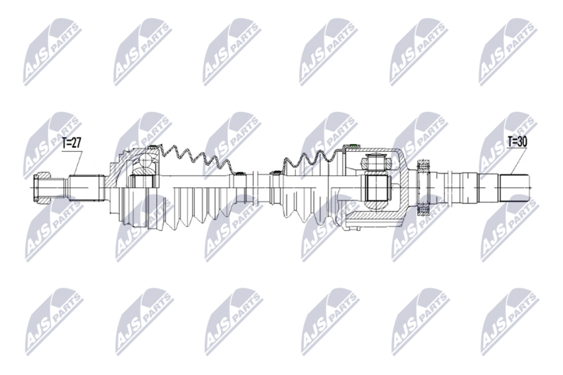 Planetara Renault Scenic / Grand Scenic III 2.0 DCI 150 CP 2009-2015, Megane 2.0 DCI 150 CP 2010-; partea dreapta, cutie viteze automata cu 6 trepte; 8200725517; NTY, aftermarket