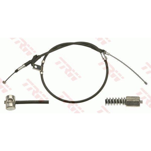 Cablu frana mana Land Rover Freelander 1 (L314), 02.98-10.06, Freelander 1 Soft Top (L314), 02.98-10.06, punte spate, Stanga, pt frana tambur, TRW