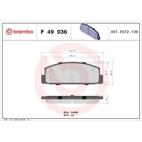 Placute frana Mazda 323 F 6 Liftback (Bj), 323 S 6 Sedan (Bj), 6 Estate (Gh), 6 Estate (Gy), 6 Hatchback (Gg), 6 Hatchback (Gh), 6 Sedan (Gg), 6 Sedan (Gh), 626 3 Estate (Gv), 626 5 (Gf), 626 5 Estate (Gw), 626 5 Hatchback (Gf), Premacy (Cp), Rx-7 I (Sa),