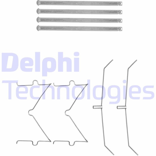 DELPHI Set accesorii, placute frana