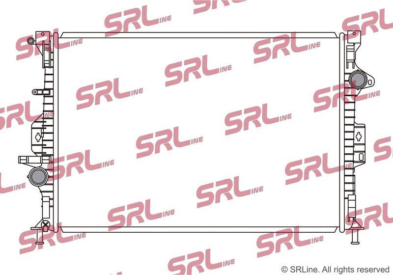 Radiator Ford Mondeo 07-, motor: 1.6 TDCI, 1.8 TDCI, 2.0 TDCI, intrare/iesire conectare rapida, 672x450x17, SRLine, Aluminiu/ Plastic brazat, 1461068; 1477219