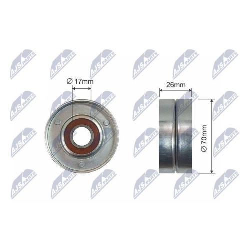 Rola intinzator curea transmisie Honda Accord 6; Land Rover Freelander I; Mg Mg Zr, Mg Zt, Mg Zt- T; Rover 25 I, 400 2 2.0d 05.95-10.06, 60-92
