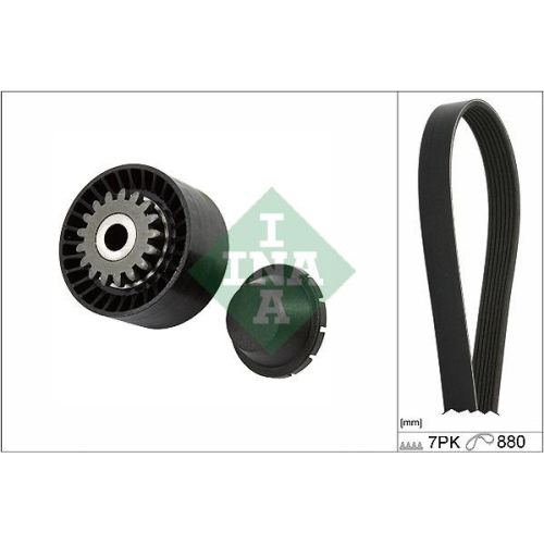 Set curea transmisie Renault Clio 3 (Br0/1 Cr0/1) 01.05-12.14, Clio 3 Grandtour (Kr0/1) 11.07-, Modus / Grand Modus (F/Jp0) 09.04-, Wind (E4m) 07.10-, INA