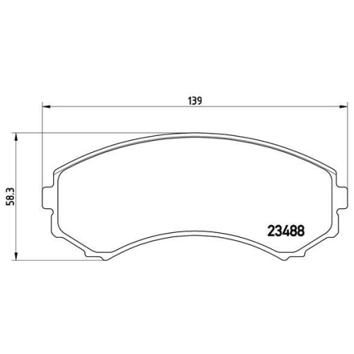 Placute frana Mazda E Bus (Sr1) 01.84-07.04; Mitsubishi Eclipse Cabriolet (D5 A) 05.99-12.05, Endeavor (D8 W D7 W) 05.02-08.11, Galant 8 (Ea) 09.96-10.04, Grandis (Na W) 03.03-12.11, Pajero Classic (V2 W V6 W V7 W) 07.01-, Pajero 2 (V3 W) 04.00-09.07, Paj