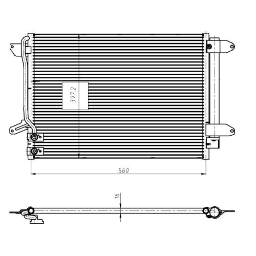 NRF Condensator, climatizare EASY FIT