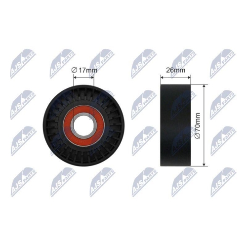 Rola intinzator curea transmisie Hyundai Accent Ii, Elantra, Getz, I30, Matrix, Santa F I, Sonata V, Trajet, Tucson; Kia Carens Ii, Carens Iii, Ceed, Ceed Sw, Cerato, Magentis 1.5d, 2.0d 04.01-, 2528127401
