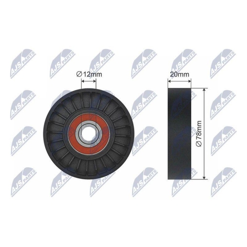 Rola intinzator curea transmisie Hyundai Accent, Accent I, Accent 2, Accent 3, Coupe I, Coupe 2, Elantra 3, Getz, I30, Lantra 2, Matrix, Trajet, Trajet, Minivan 1.3-2.0 10.94-, 208-92