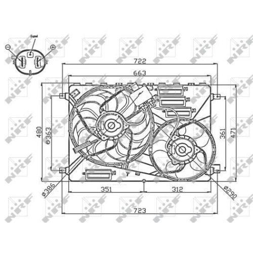 NRF Ventilator, radiator