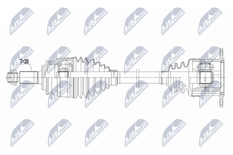 Planetara Suzuki Grand Vitara 2.4, 3.2 AWD 2009-; partea din spate, dreapta, cutie viteze manuala / automata; 44105-79K20; NTY, aftermarket