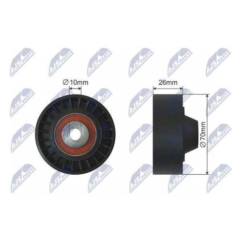 Rola intinzator curea transmisie Hyundai Equus, Centennial, Genesis, Grandeur, Ix55, Santa Fe 3, Sonata 5; Kia Borrego, Cadenza I, Opirus, Quoris I, Sedona 3 3.3, 3.5, 3.8 01.2005-, 262-26