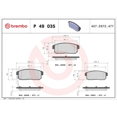 Placute frana Mazda Rx-8 (Se Fe) 10.03-07.12, Spate, BREMBO