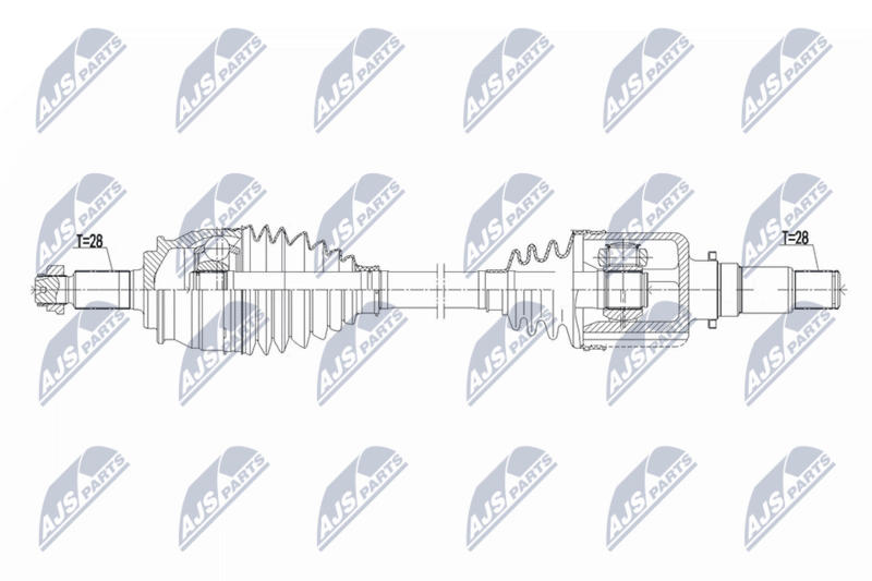 Planetara Suzuki Grand Vitara 2.4, 3.2 AWD 2009-; partea din spate, stanga, cutie viteze manuala / automata; 44106-79K20; NTY, aftermarket