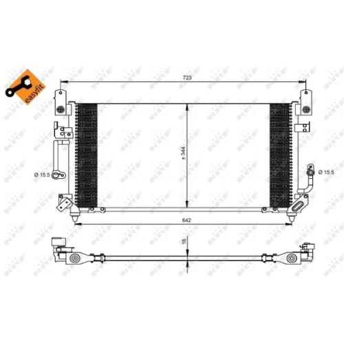 NRF Condensator, climatizare EASY FIT