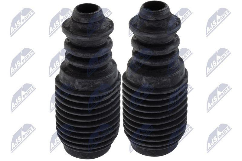 Capac protectie, burduf amortizor Renault Laguna 2001-2007; set, partea din fata; 7700833756; NTY, aftermarket