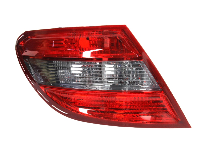 Stop spate lampa Mercedes Clasa C (W204), 03.07-03.11 Sedan, spate, omologare ECE/SAE, fara suport bec, fumuriu, 2048202964; 2049068502; A2048202964, Stanga