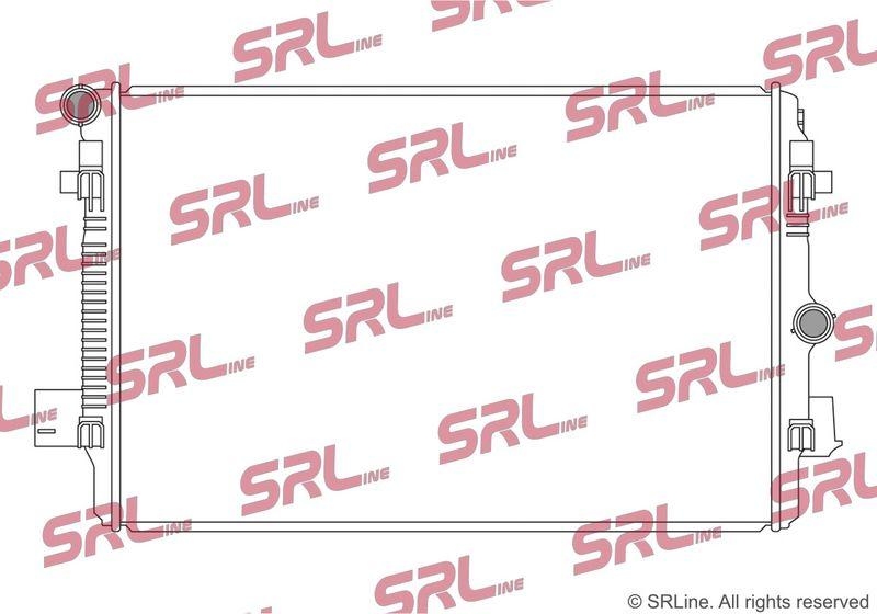 Radiator Audi A1 (Gb) 18-; Vw Polo 17-, motor: 2.0 TFSI, intrare/iesire conectare rapida, 648x425x26, SRLine, Aluminiu/ Plastic brazat, 2Q0121253N