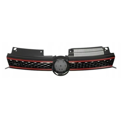 Grila radiator VW Golf 6 (1L), 10.2008-2013 model GTI, cu dunga rosie, 5K0853651C, 951805-1 pentru modelul GTI
