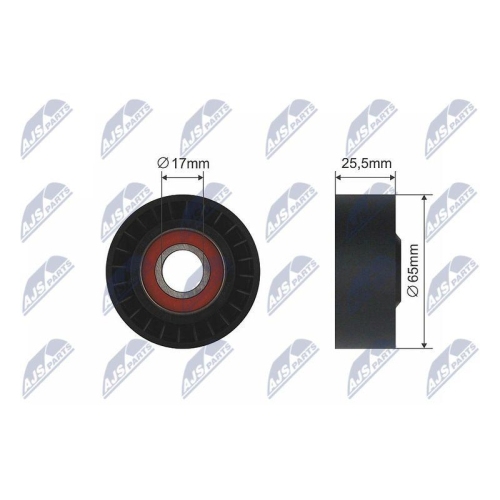 Rola intinzator curea transmisie Jeep Compass 2.2 Crd 4x4 2010-, Mercedes C (C204), C T-Model (S204), C (W204), Cls (C218), 484-00
