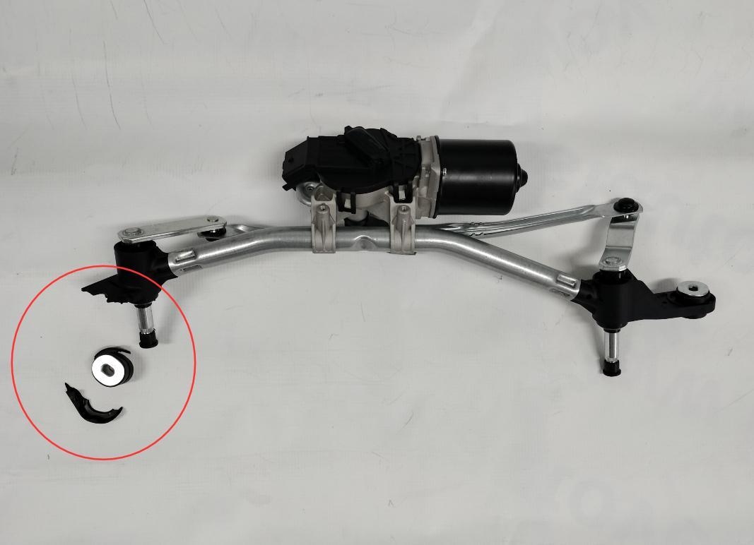 Mecanism, ansamblu stergatoare parbriz cu motoras RENAULT CLIO III -SUPORT PRINDERE RUPT, SE POATE FOLOSI MOTORASUL