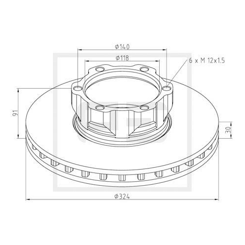 PE Automotive Disc frana