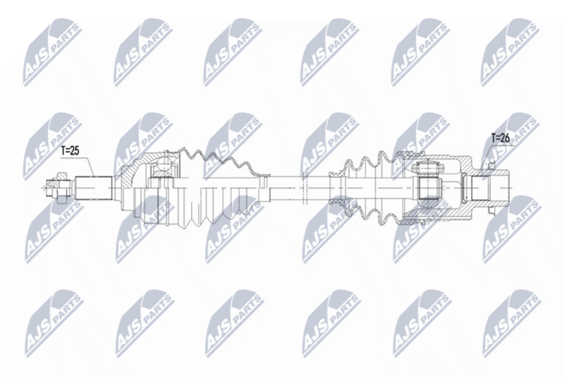 Planetara Suzuki Swift IV 1.3 DDIS 2010-; partea dreapta, cutie viteze manuala; 4410168L8000; NTY, aftermarket