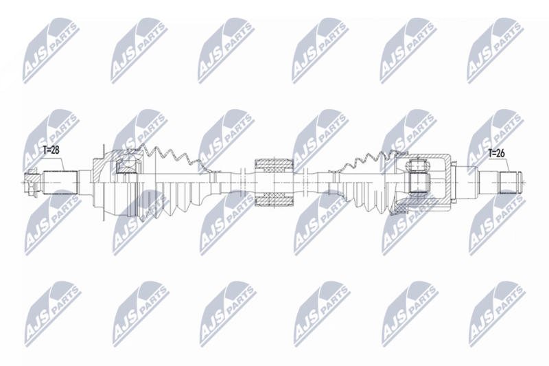 Planetara Suzuki Sx4 S-Cross 1.6 2013-; partea din fata, stanga, cutie viteze automata CVT; 44102-61M00; NTY, aftermarket