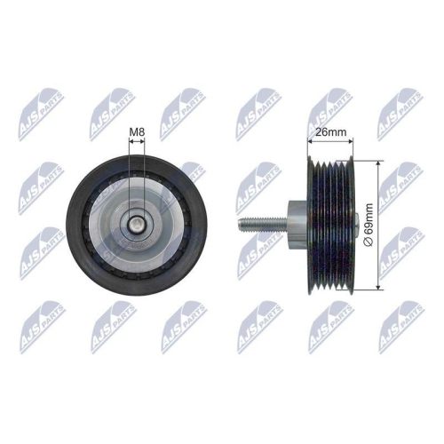Rola intinzator curea transmisie Land Range Rover Evoque (L538) 2011-2019, 500334
