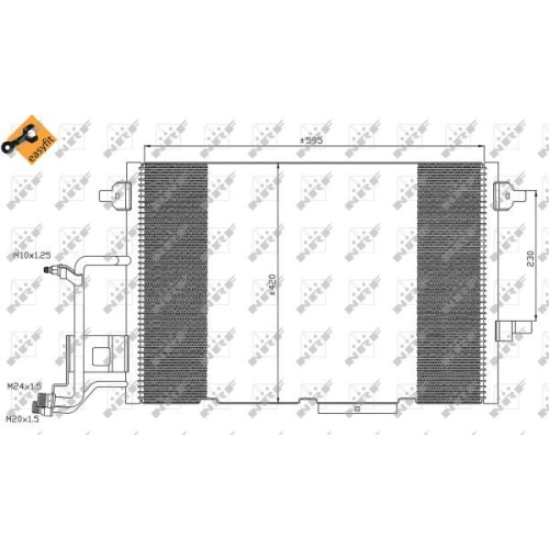 Condensator climatizare, Radiator clima Audi A6 (4b2, C5) Nrf 35317