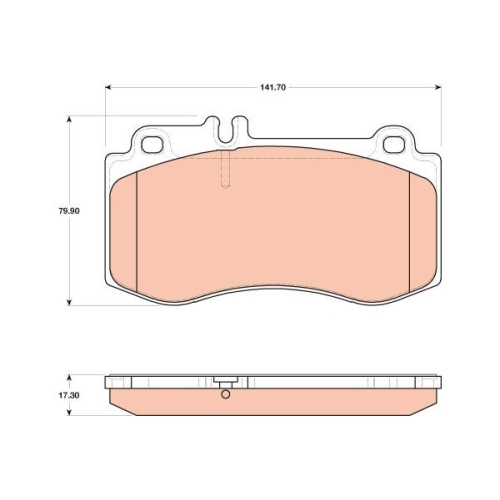 TRW set placute frana,frana disc