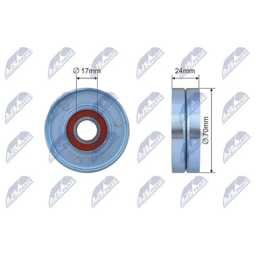 Rola intinzator curea transmisie Land Rover Discovery 3, Discovery 4, Range Rover Sport, 2.7d, 3.0d 07.2004-12.18, 500649