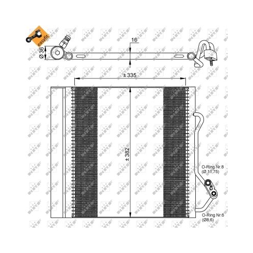 NRF Condensator, climatizare EASY FIT
