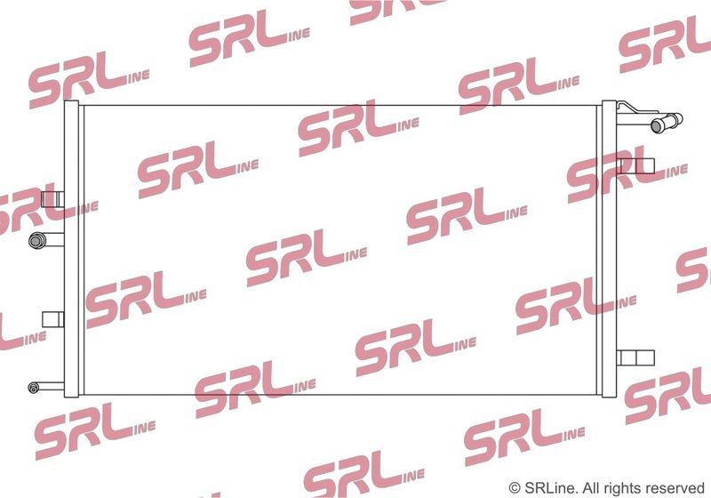 Radiator Ford Focus 18-, motor: 2.0 Ecoblue, radiator temperatura joasa, 717x378x22, SRLine, miez si rezervor din aluminiu brazat, 2320826; JX618D048AC