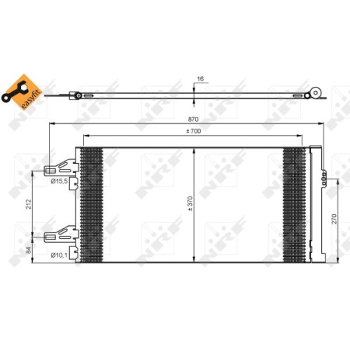 NRF Condensator, climatizare EASY FIT